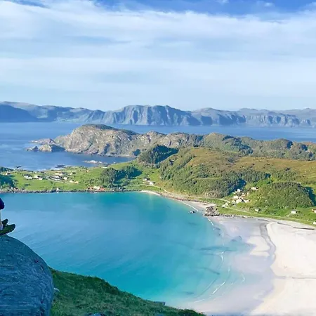 Idyllisk I Dome Ved Sandstrand Langenes (Vestland)