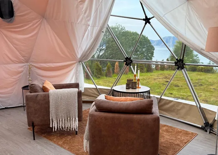 Idyllisk I Dome Ved Sandstrand Lyxtält *